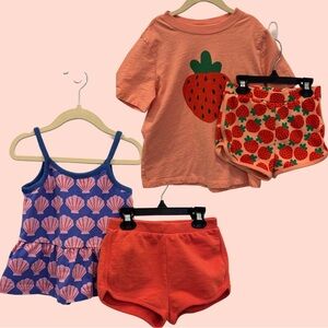 Hanna Andersson Top and Shorts Bundle Excellent Condition